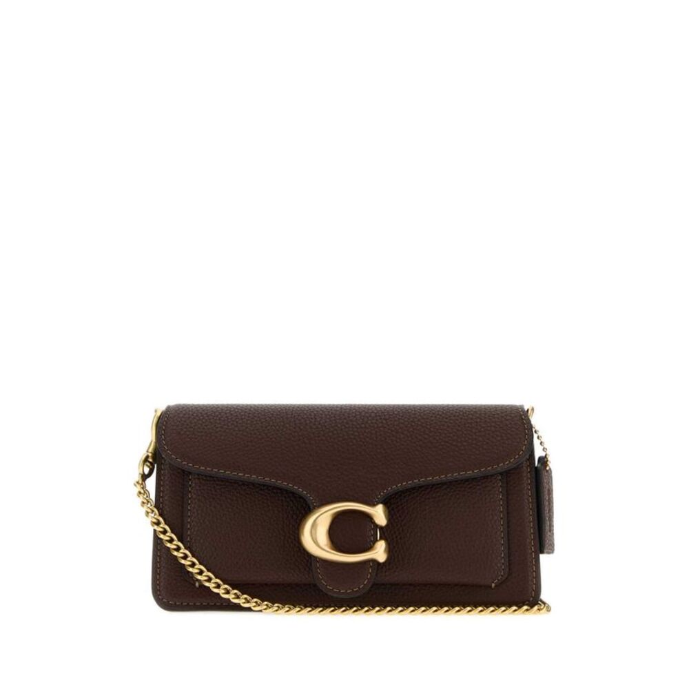 Coach New York Women Polished Pebbled Leather Tabby Chain Crossbody 19